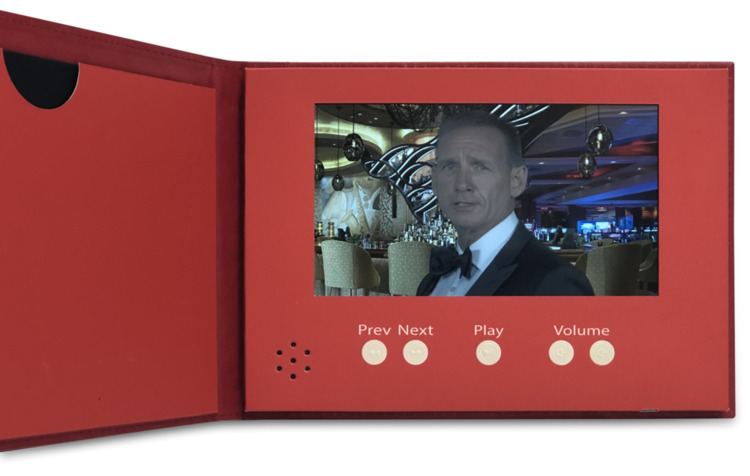 Casino party invitations for a charity or fundraising events. Personalized James Bond video invitation.